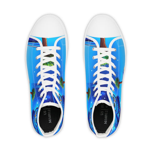 Aquarian Owl~asis Men’s High Tops