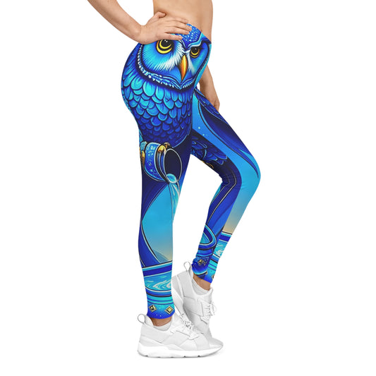 Aquarian Owl~asis Leggings