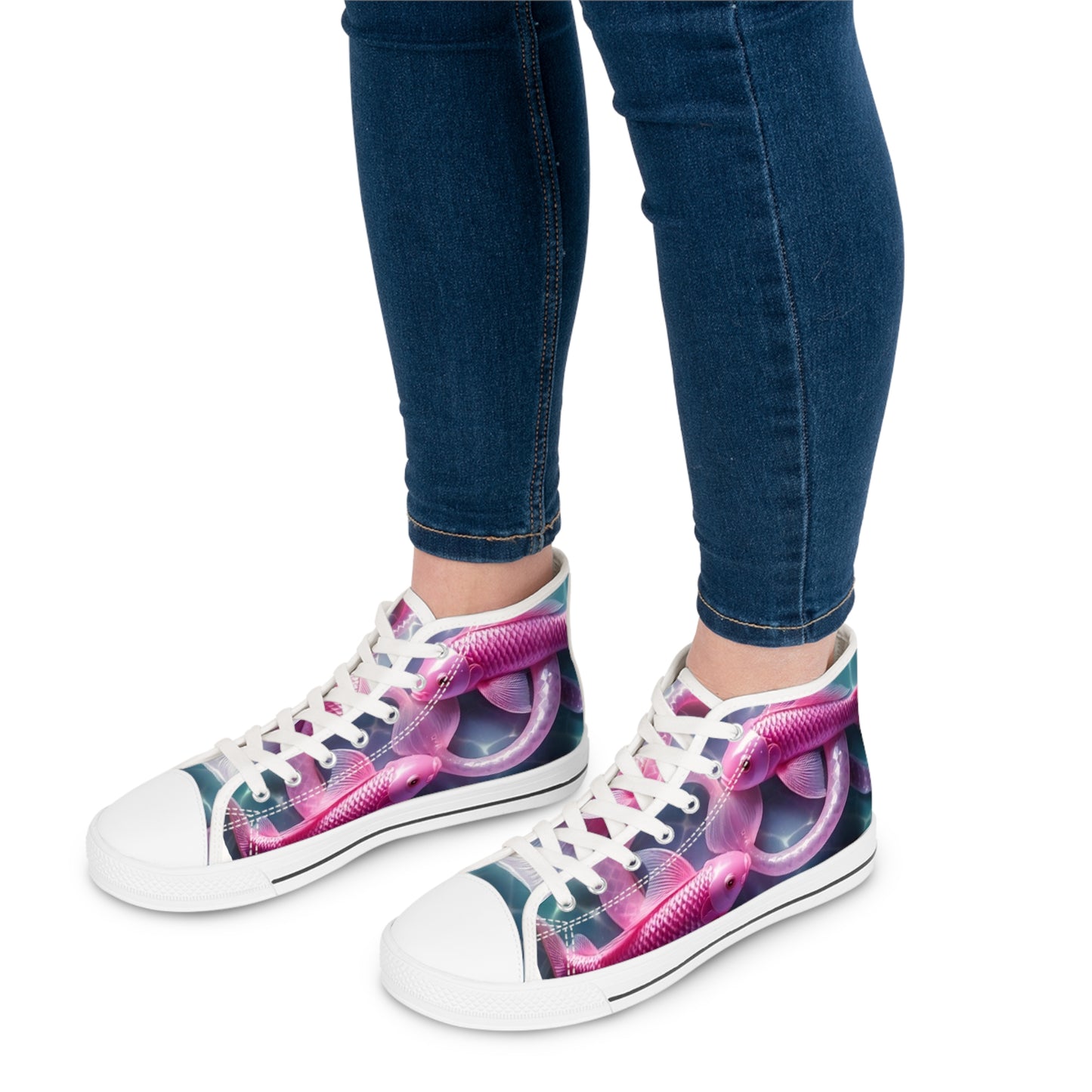 Pretty in Pink Pi~Seas Women’s High Tops