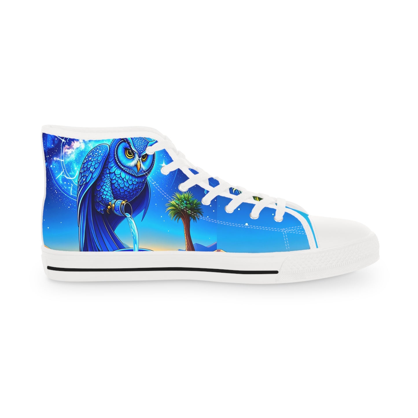 Aquarian Owl~asis Men’s High Tops
