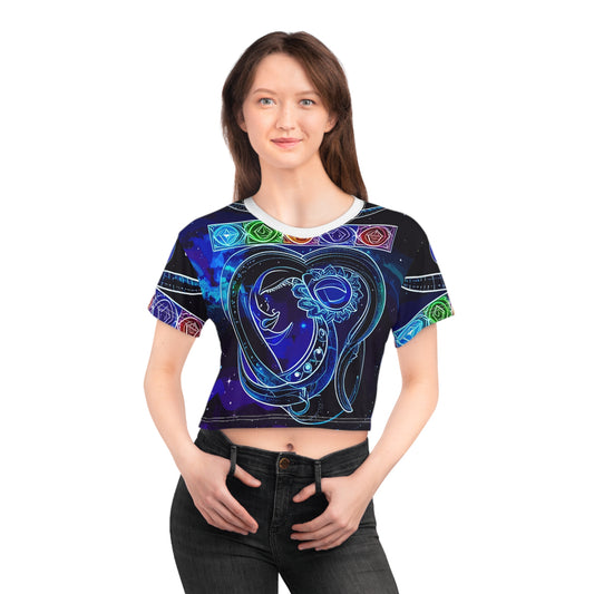Cosmic Chakra Cluster Crop Tee