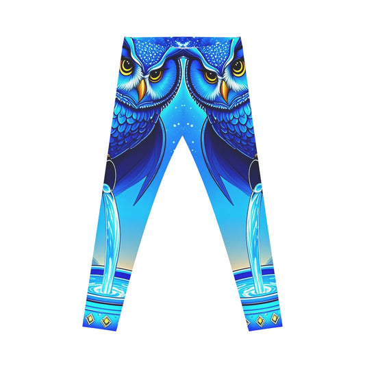 Aquarian Owl~asis Leggings