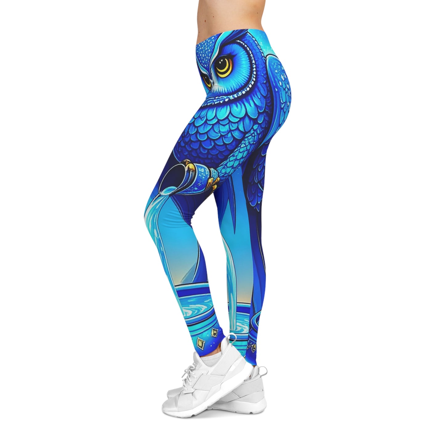 Aquarian Owl~asis Leggings