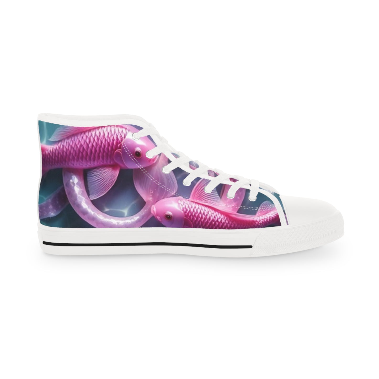 Pretty in Pink Pi~Seas Men’s High Tops